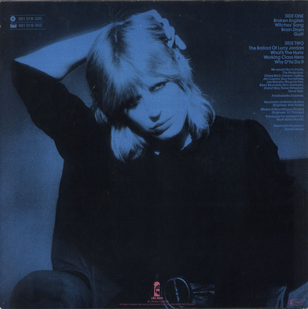 Marianne Faithfull Broken English UK vinyl LP album (LP record) 5014474105920