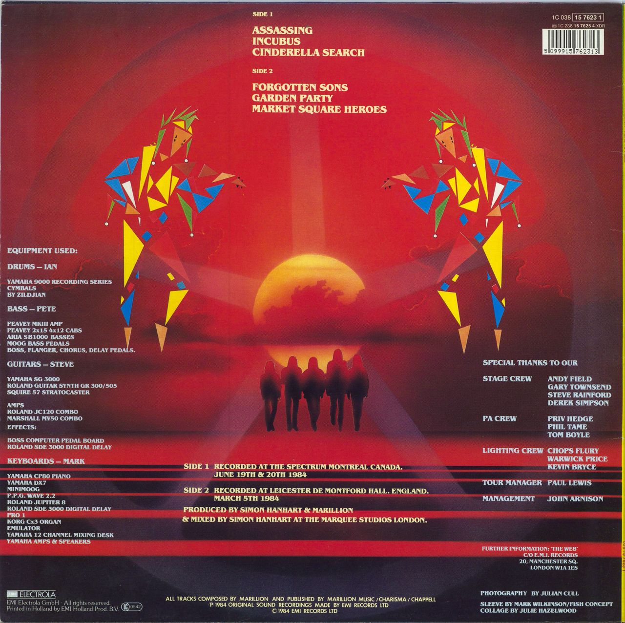 Marillion Real To Reel Dutch vinyl LP album (LP record)