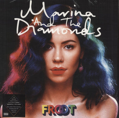 Marina & The Diamonds Froot - White - Shrink UK vinyl LP album (LP record) 0825646136605
