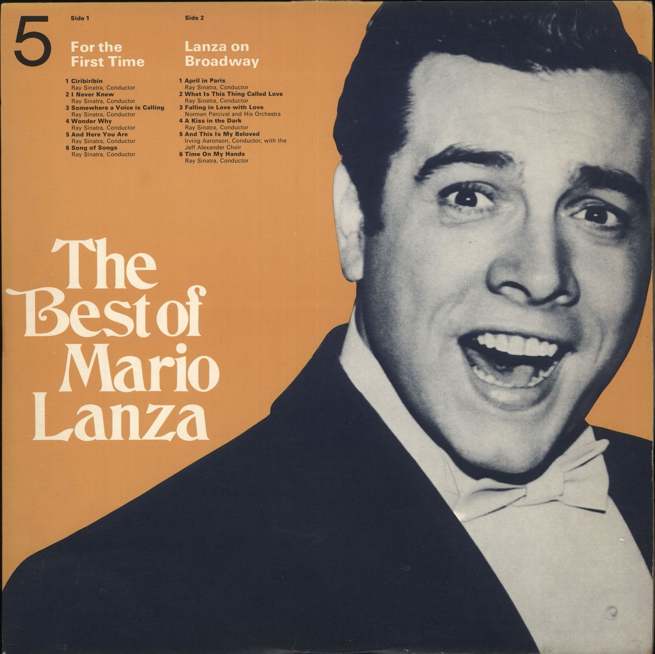 Mario Lanza The Best Of Mario Lanza 5 Dutch vinyl LP album (LP record) RDS6465