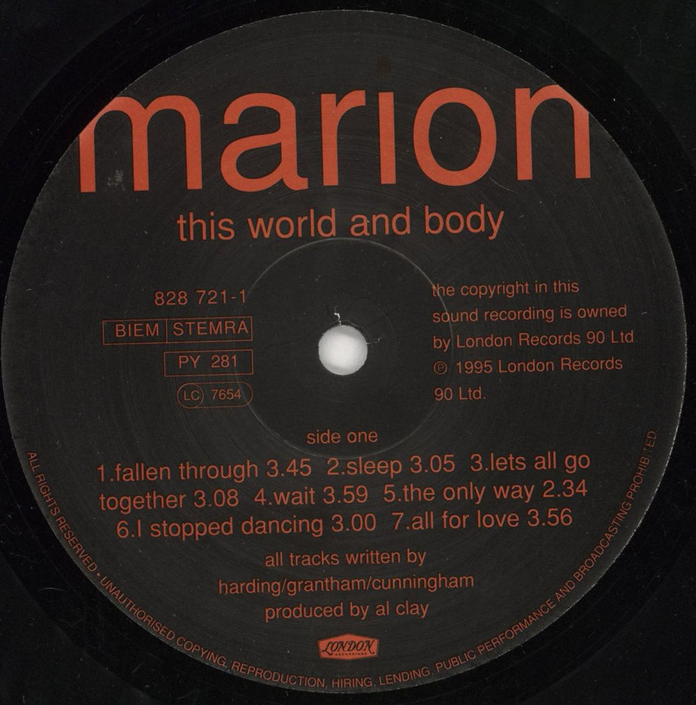 Marion This World And Body + 7" UK vinyl LP album (LP record) MRILPTH387041