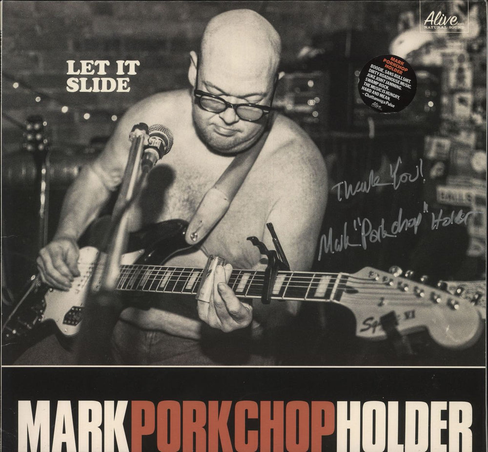 Mark Porkchop Holder Let It Slide - Starburst Vinyl - Autographed US vinyl LP album (LP record) 0188-1