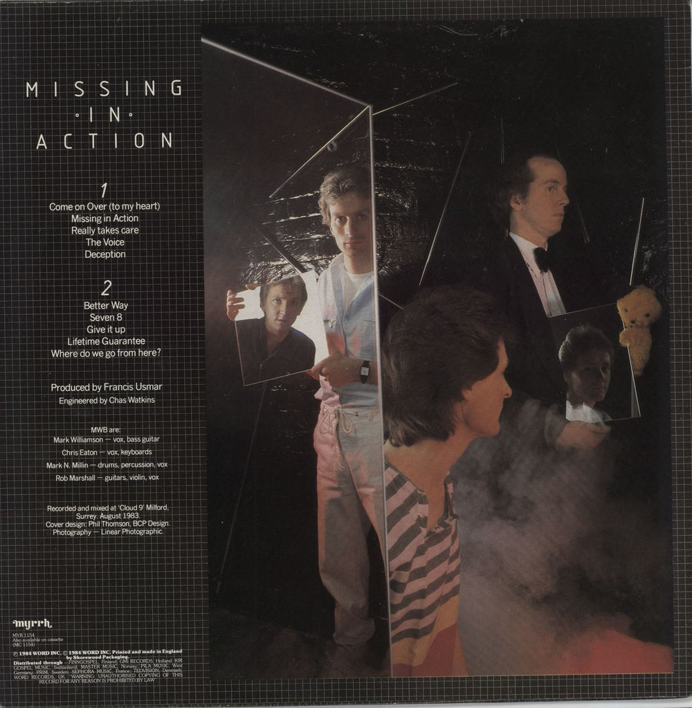 Mark Williamson Band Missing In Action UK vinyl LP album (LP record)