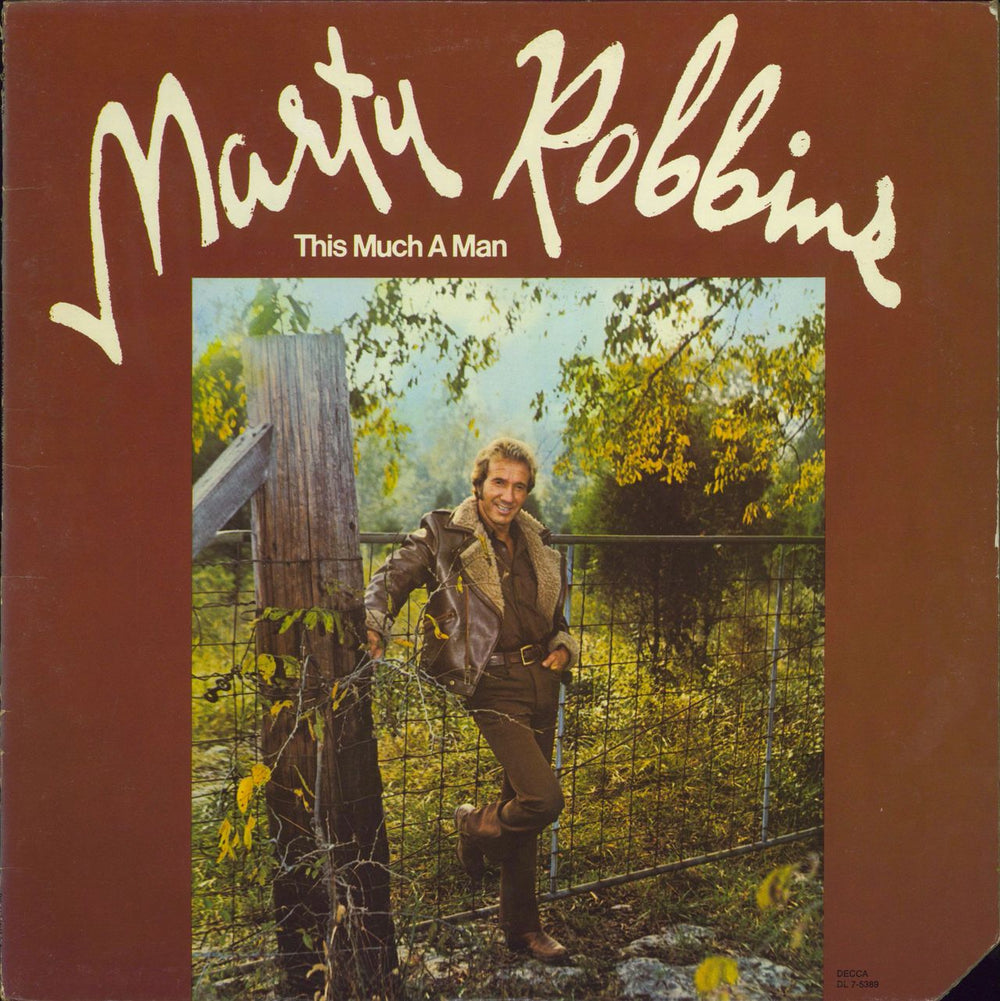 Marty Robbins This Much A Man US vinyl LP album (LP record) DL7-5389