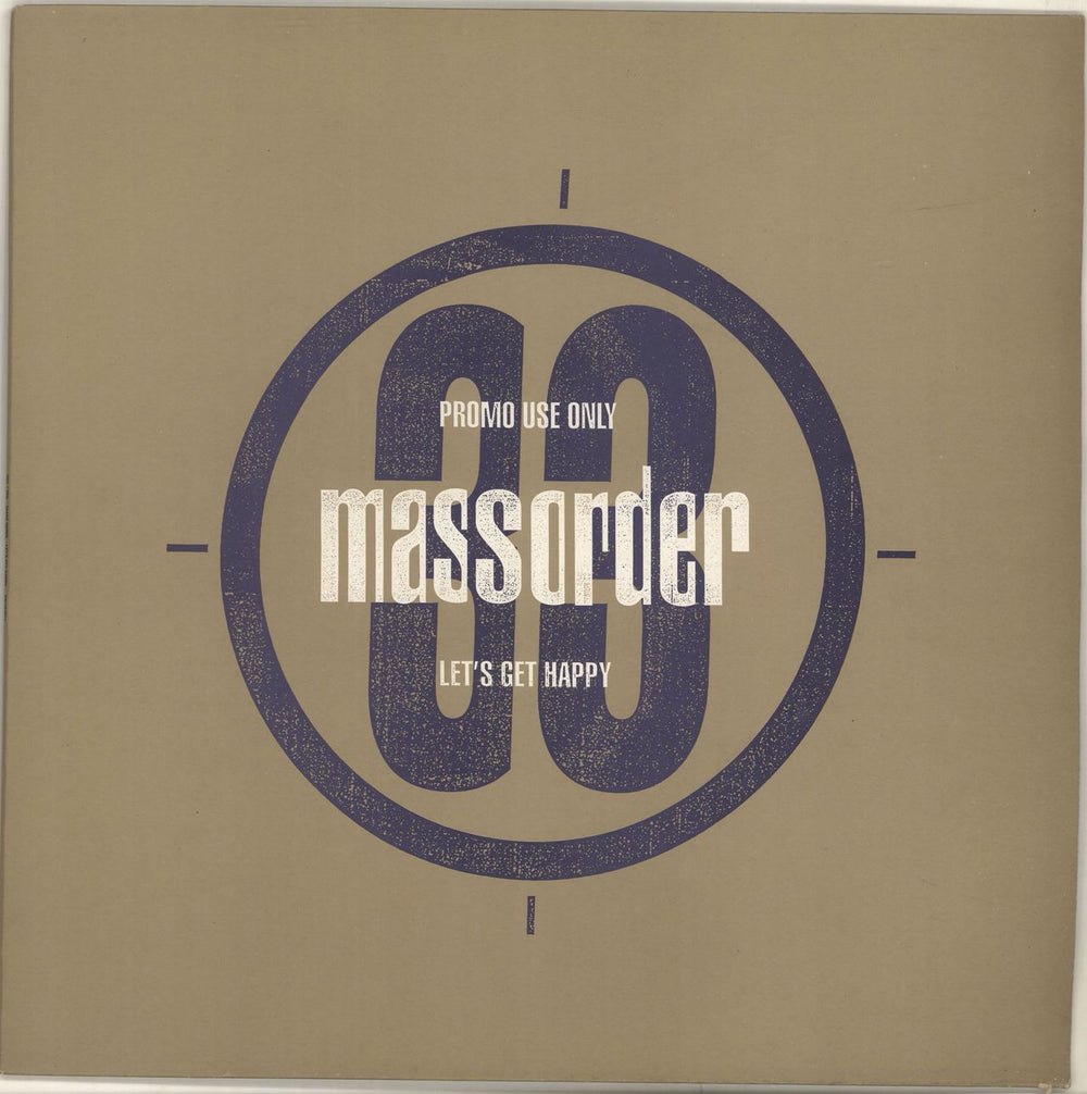 Mass Order Let's Get Happy UK Promo 12" vinyl single (12 inch record / Maxi-single)