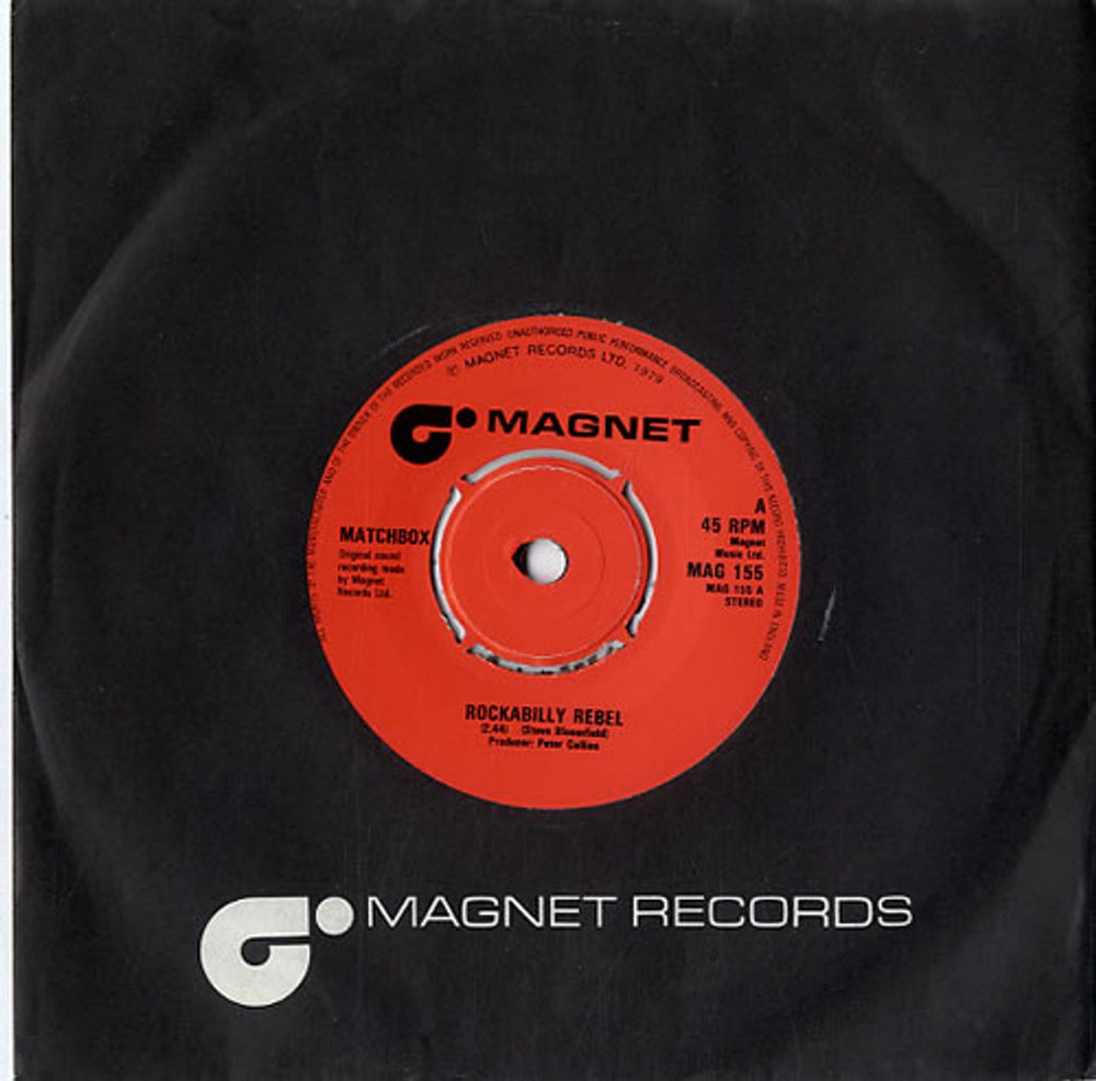Matchbox Rockabilly Rebel UK 7" vinyl single (7 inch record / 45) MAG155