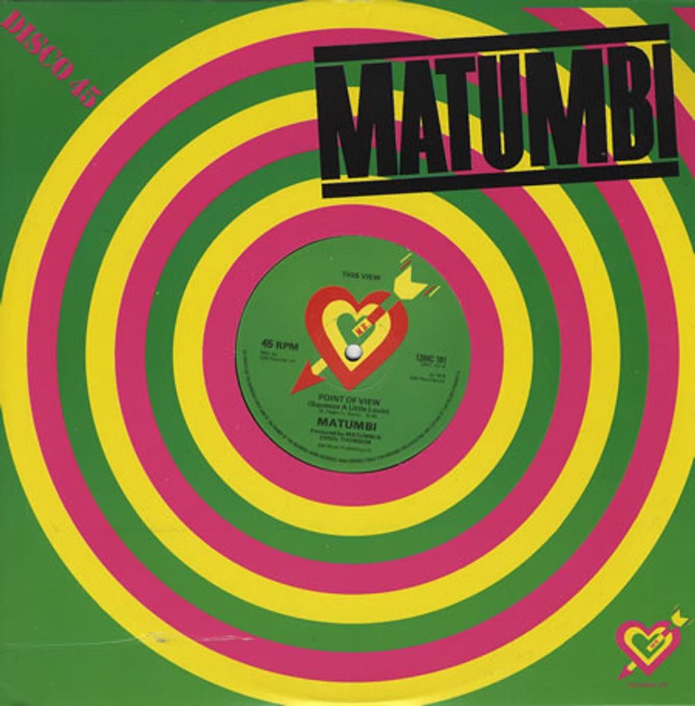 Matumbi Point Of View (Squeeze A Little Lovin) UK 12" vinyl single (12 inch record / Maxi-single) 12RIC101