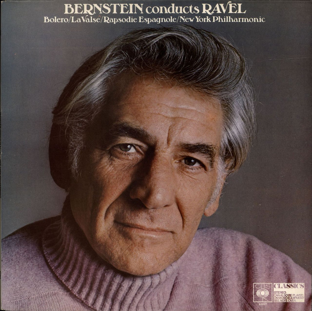 Maurice Ravel Bernstein Conducts Ravel: La Valse - Bolero - Rhapsodie Espagnole UK vinyl LP album (LP record) 61027
