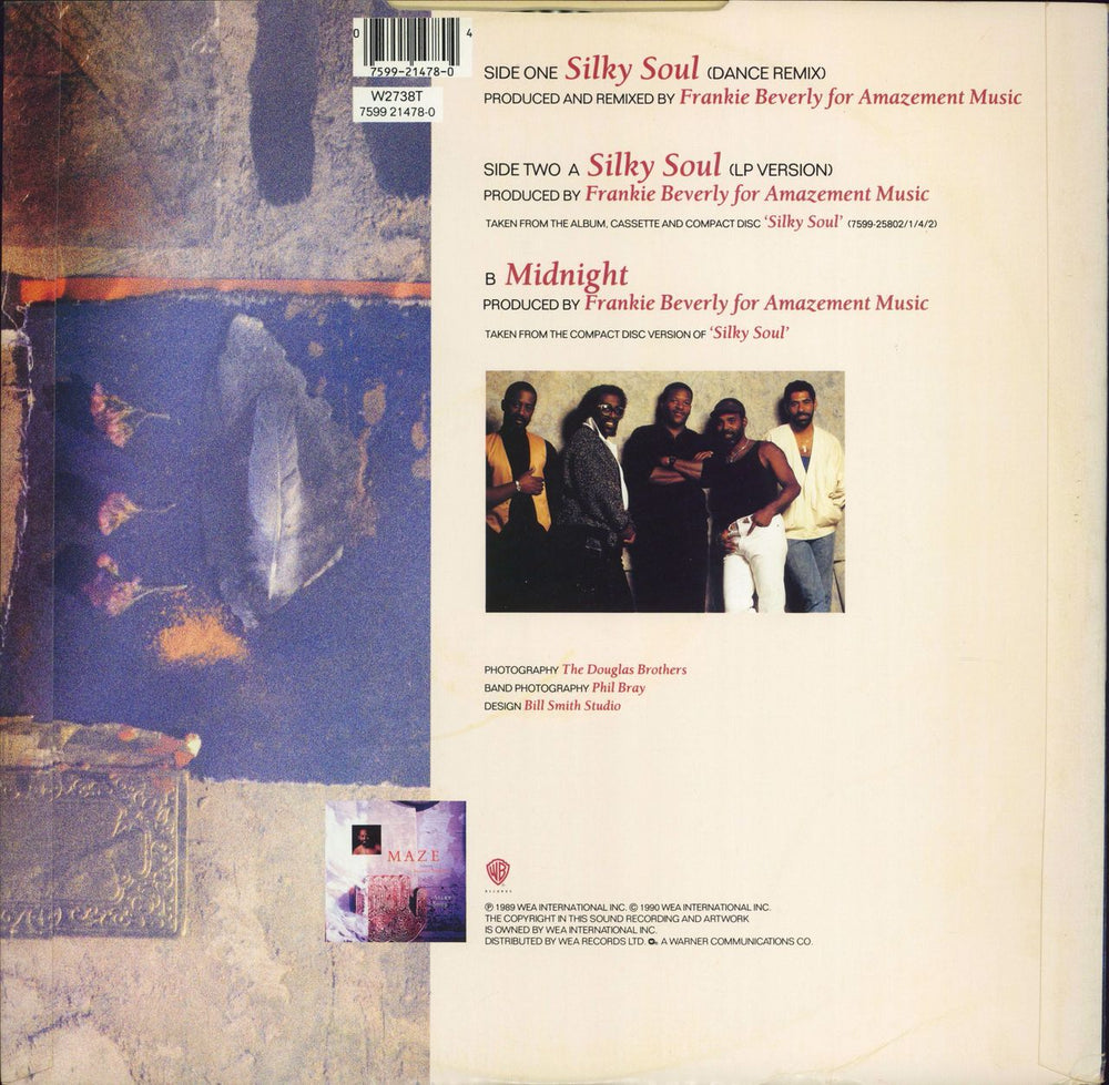 Maze Silky Soul UK 12" vinyl single (12 inch record / Maxi-single) 075992147804