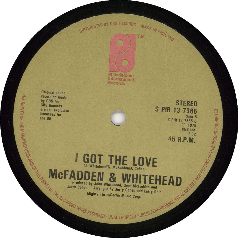 McFadden & Whitehead Ain't No Stoppin' Us Now UK 12" vinyl single (12 inch record / Maxi-single) SPIR7365