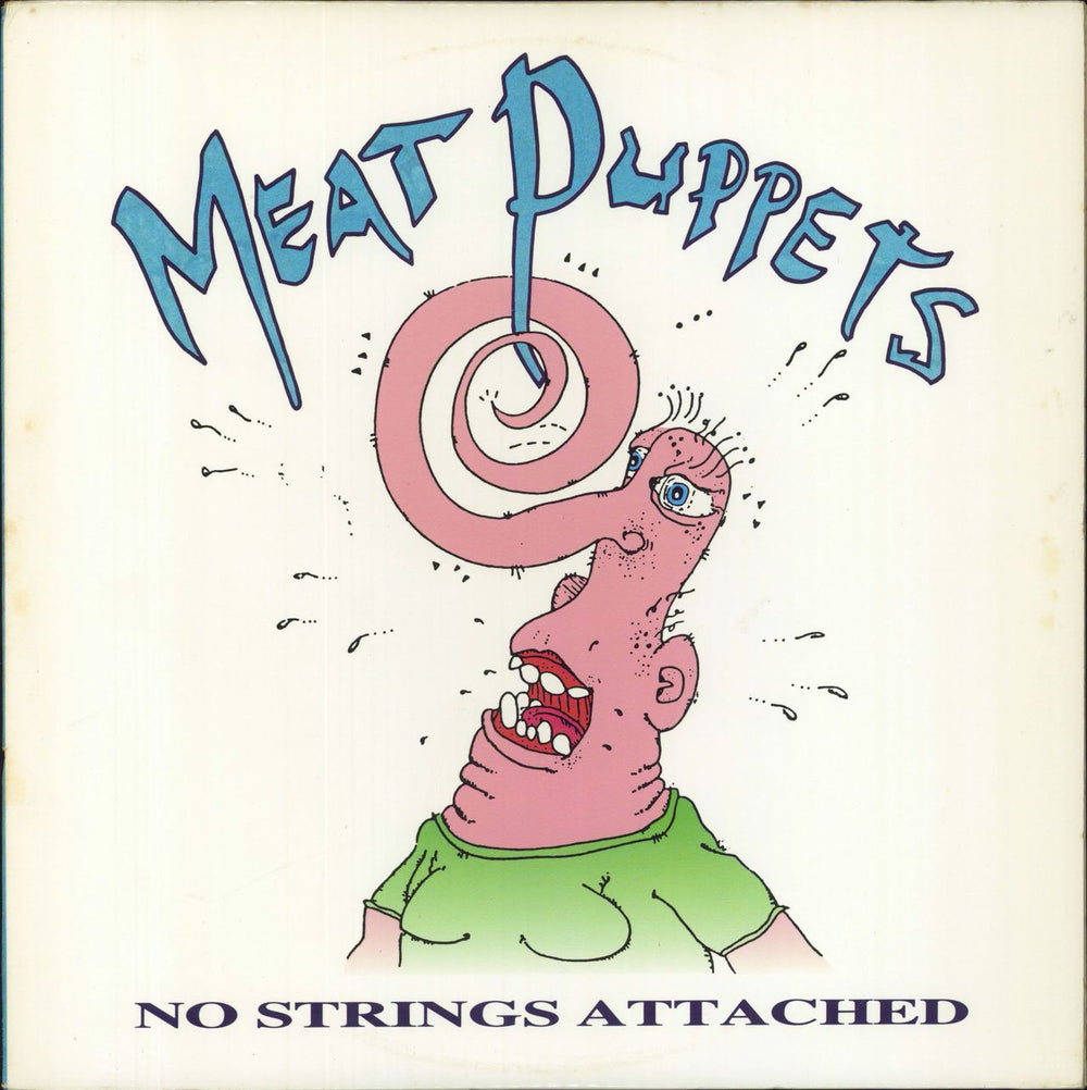 Meat Puppets No Strings Attached - Pink Opaque Vinyl US 2-LP vinyl record set (Double LP Album) SST265