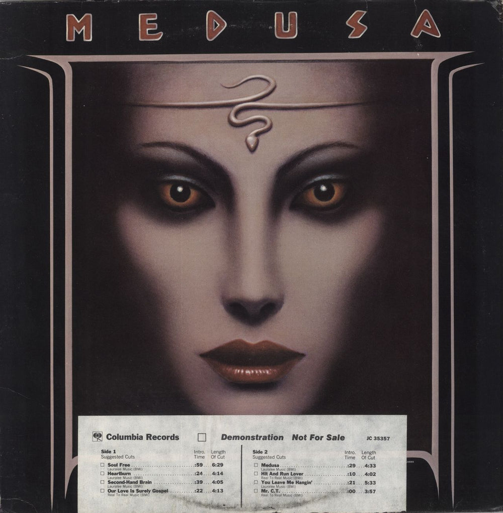 Medusa Medusa US Promo vinyl LP album (LP record) JC 35357