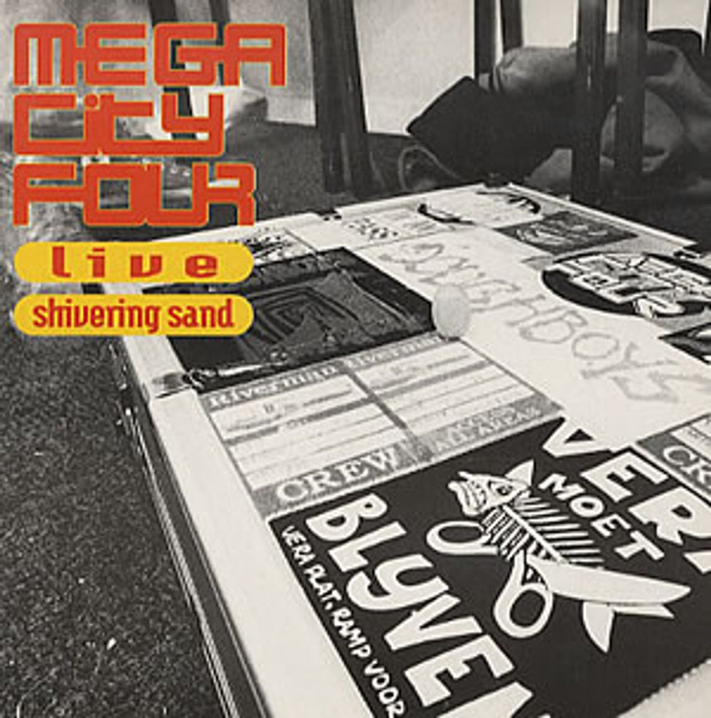 Mega City Four Live - Shivering Sand EP UK 7" vinyl single (7 inch record / 45) MEGA14