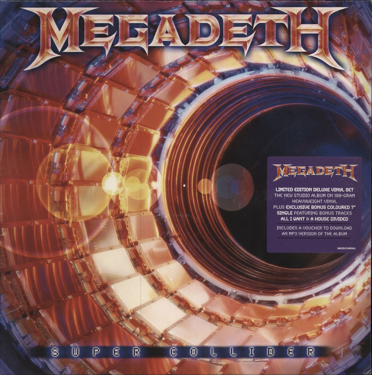 Megadeth Super Collider + 7" - Sealed UK vinyl LP album (LP record) 0602537409563
