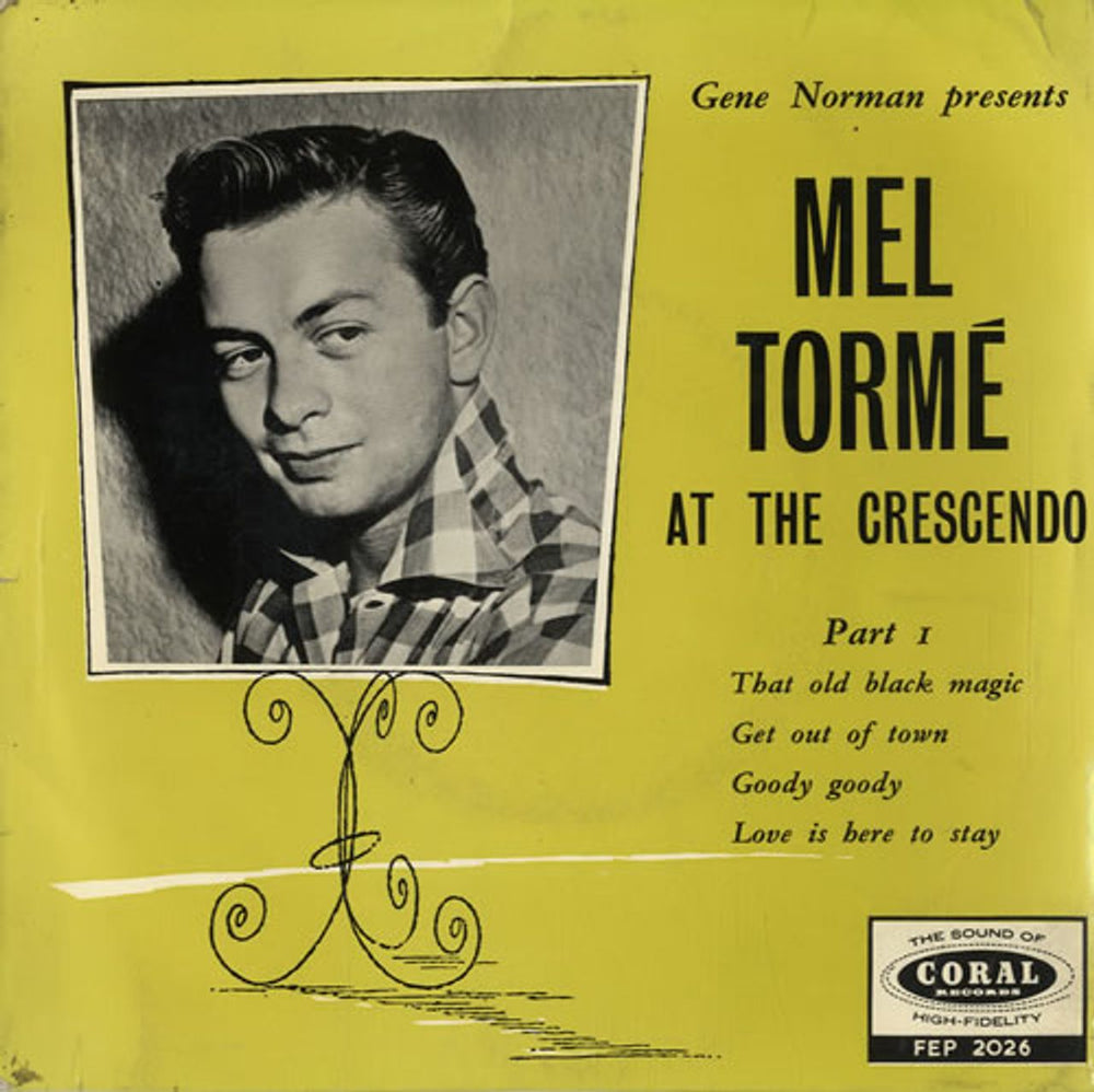 Mel Tormé At The Crescendo Part I UK 7" vinyl single (7 inch record / 45) FEP2026