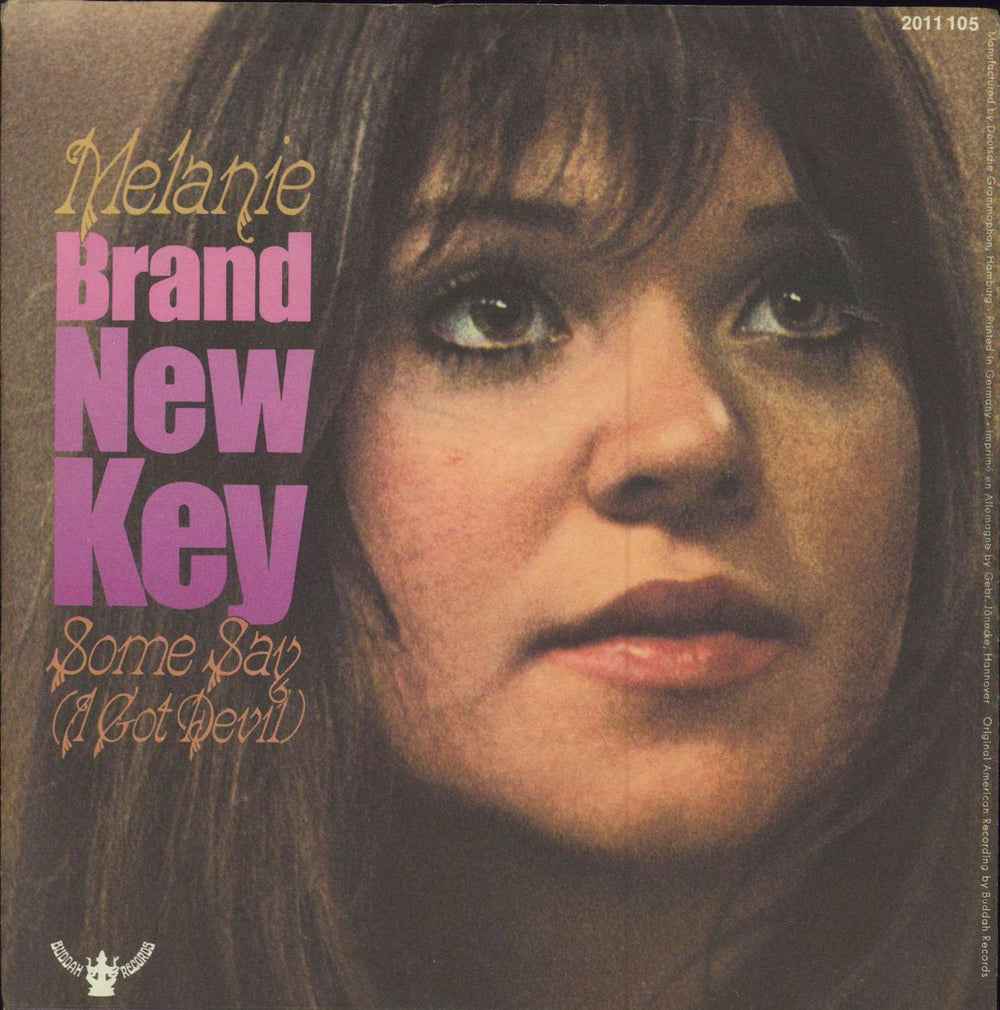 Melanie Brand New Key + Sleeve German 7" vinyl single (7 inch record / 45) 2011105