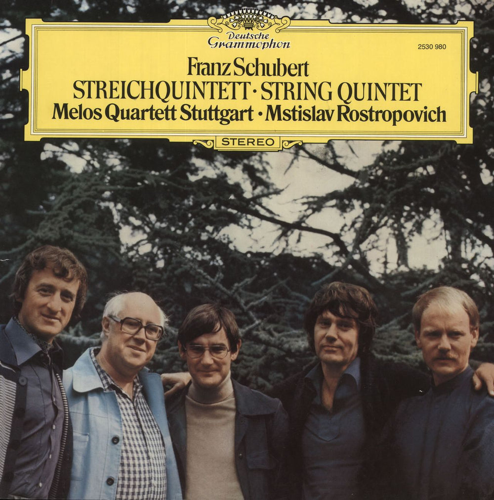 Melos Quartett Franz Schubert: String Quintet German vinyl LP album (LP record) 2530980