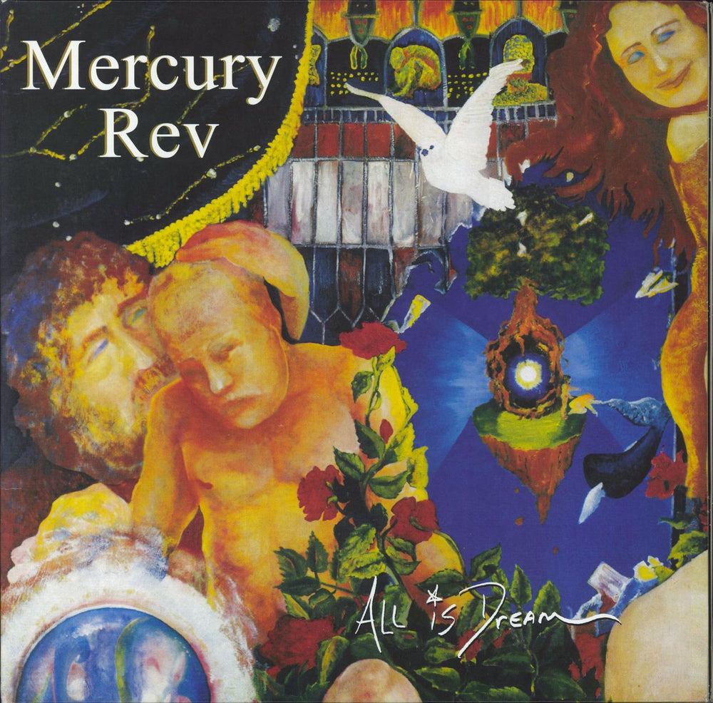 Mercury Rev All is Dream - Red & Black Marbled Vinyl UK 2-LP vinyl record set (Double LP Album) BREDD816