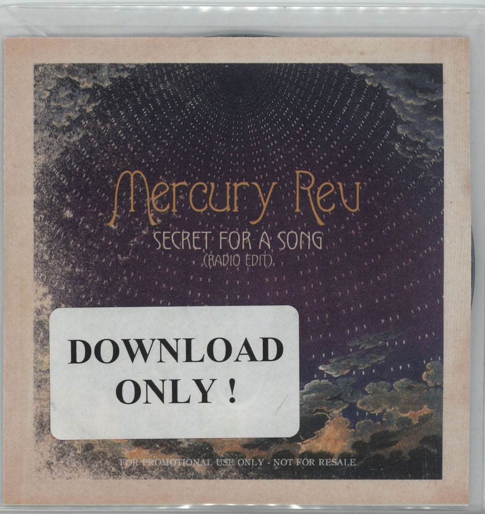 Mercury Rev Secret For A Song UK Promo CD-R acetate CD-R