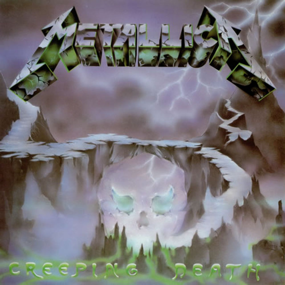 Metallica Creeping Death - Blue Vinyl UK 12" vinyl single (12 inch record / Maxi-single) CV12KUT112
