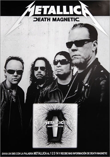 LLICA Death Magnetic ポスター Metallica Death Magnetic Colombian Promo Poster — RareVinyl.com