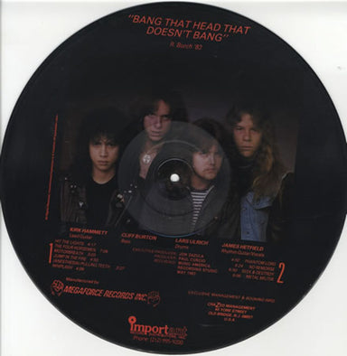 Metallica Kill 'em All - Numbered US picture disc LP (vinyl picture disc album) METPDKI141392