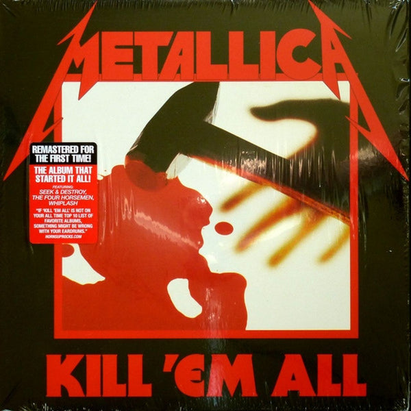 Metallica Kill 'Em All - Remastered - Sealed US Vinyl LP