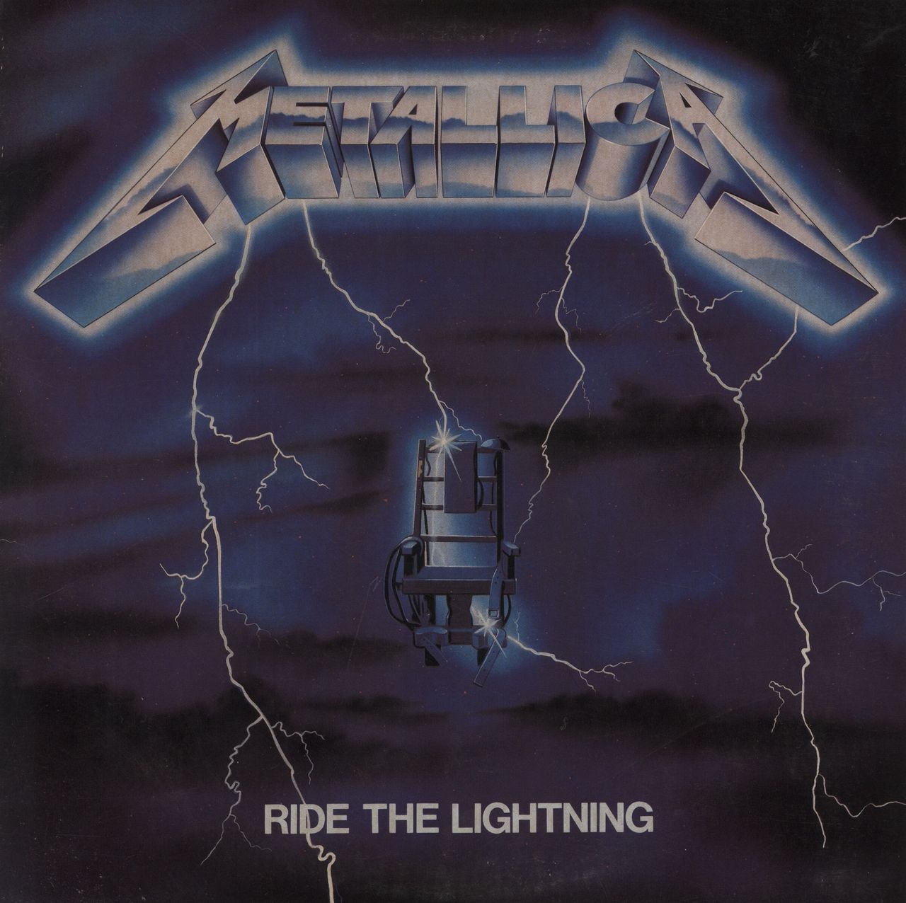 Metallica Ride The Lightning US Promo vinyl LP album (LP record) 60396-1