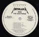 Metallica Ride The Lightning US Promo vinyl LP album (LP record) METLPRI29931