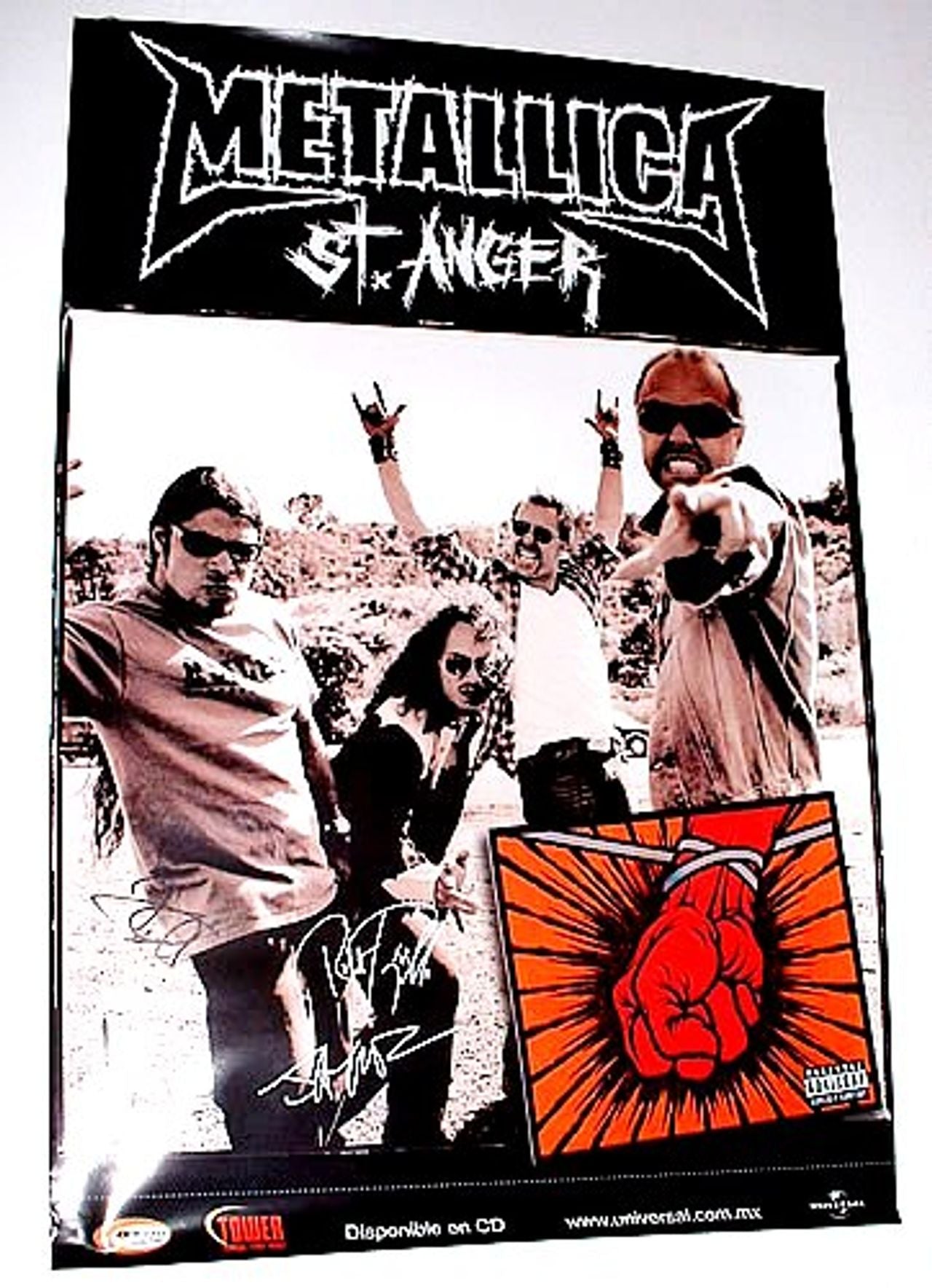 Metallica St Anger Mexican Promo Poster