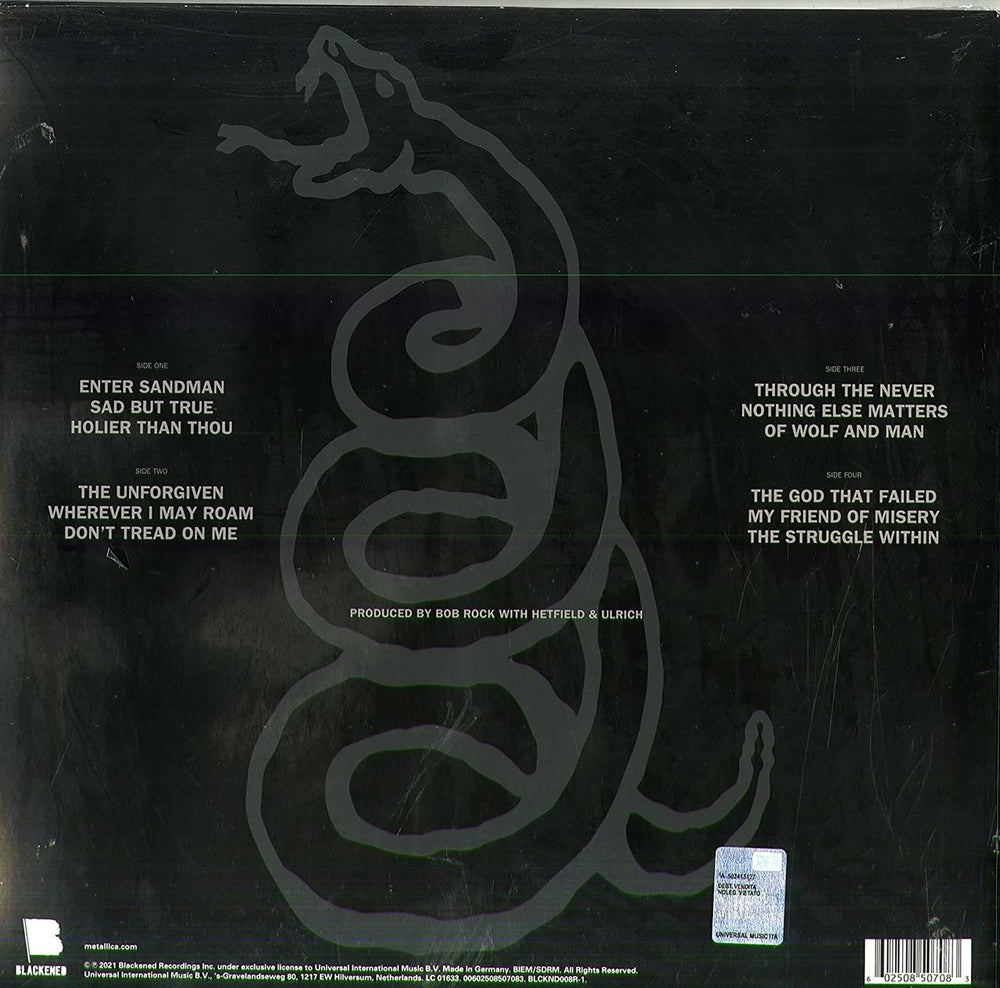 Metallica The Black Album - 180gm - Sealed UK 2-LP vinyl record set (Double LP Album) 602508507083