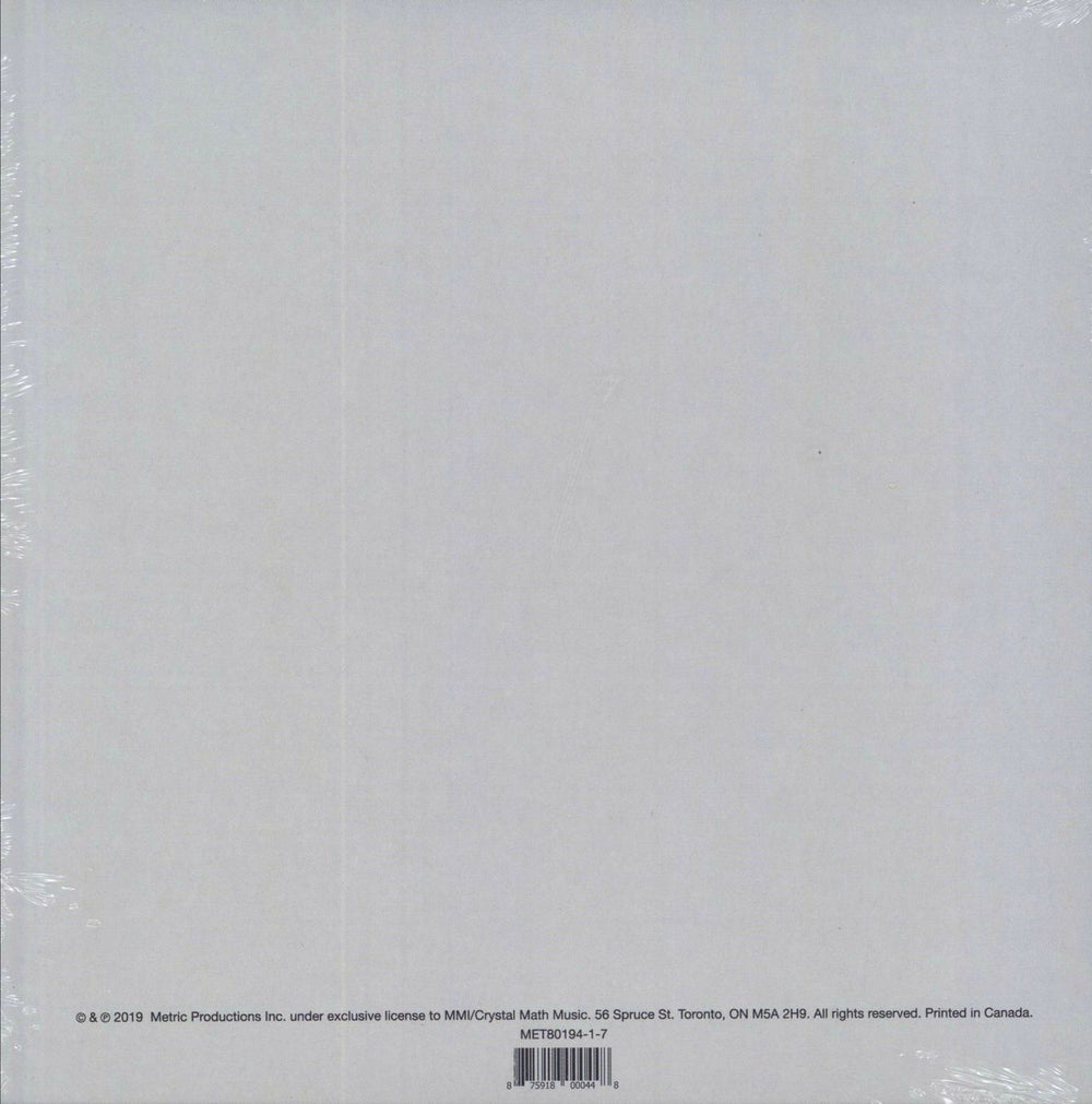 Metric Dark Saturday (Dirt Road Version) - Sealed Canadian 7" vinyl single (7 inch record / 45) 875918000448