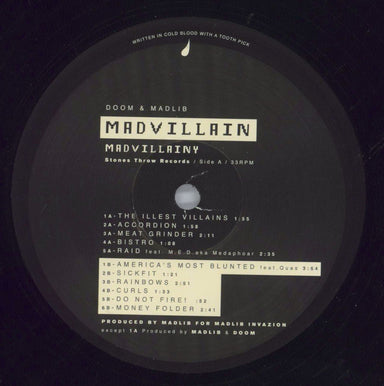 MF Doom Madvillainy US 2-LP vinyl set — RareVinyl.com