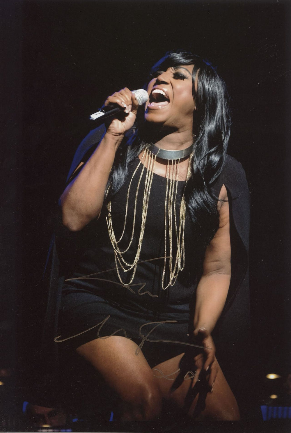 Mica Paris Autographed Photograph UK photograph SIGNED PHOTO