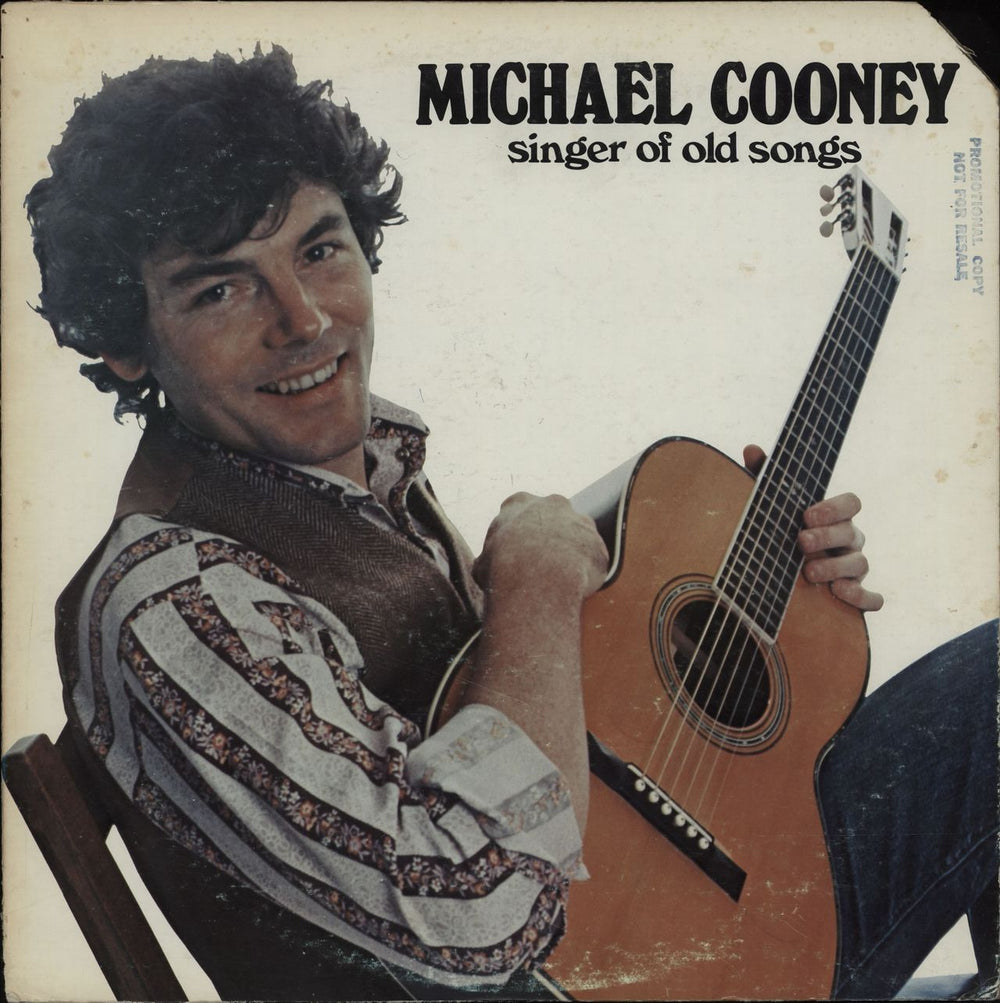 Michael Cooney Singer Of Old Songs US vinyl LP album (LP record) FHR-07