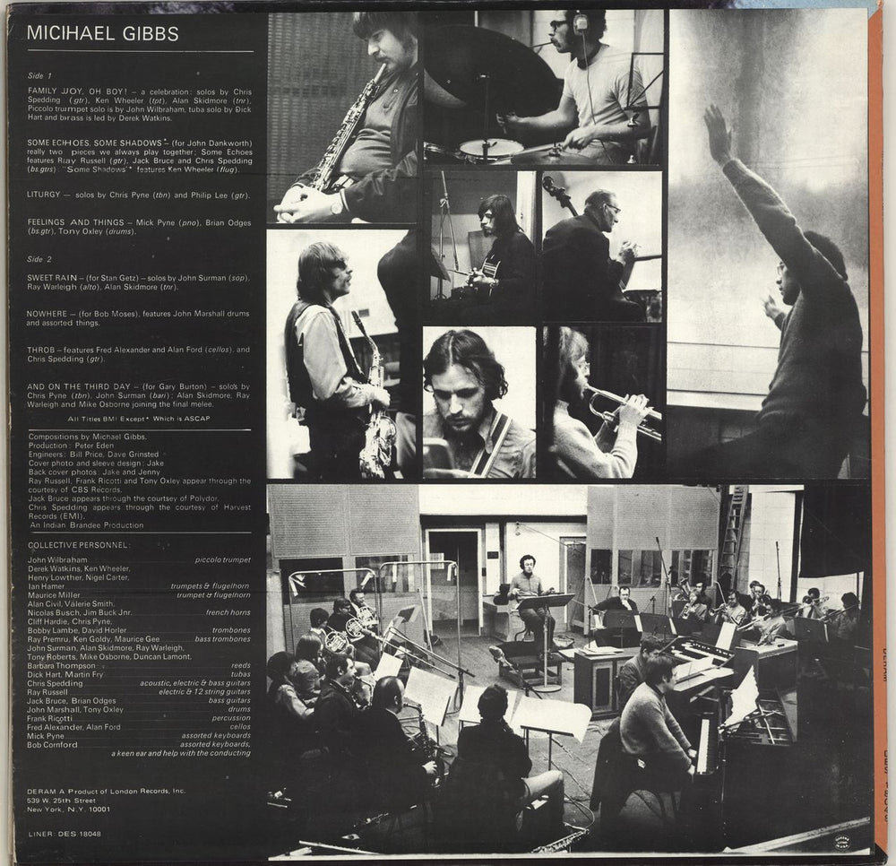 Michael Gibbs Michael Gibbs US vinyl LP album (LP record)