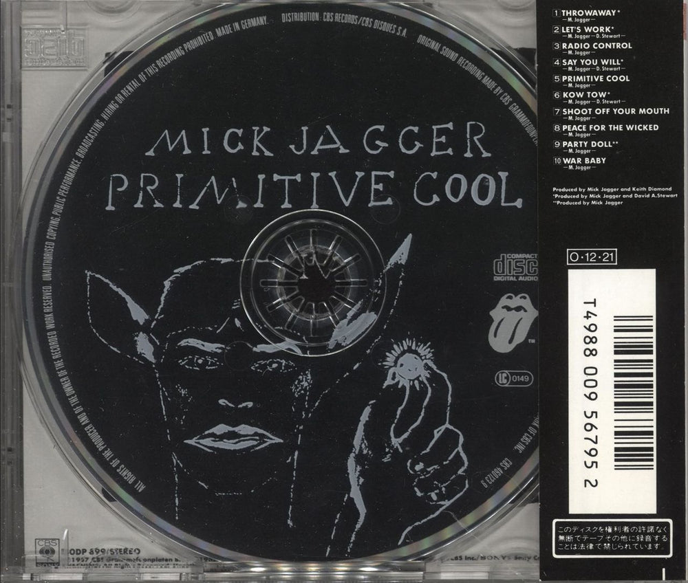 Mick Jagger Primitive Cool Japanese CD album — RareVinyl.com