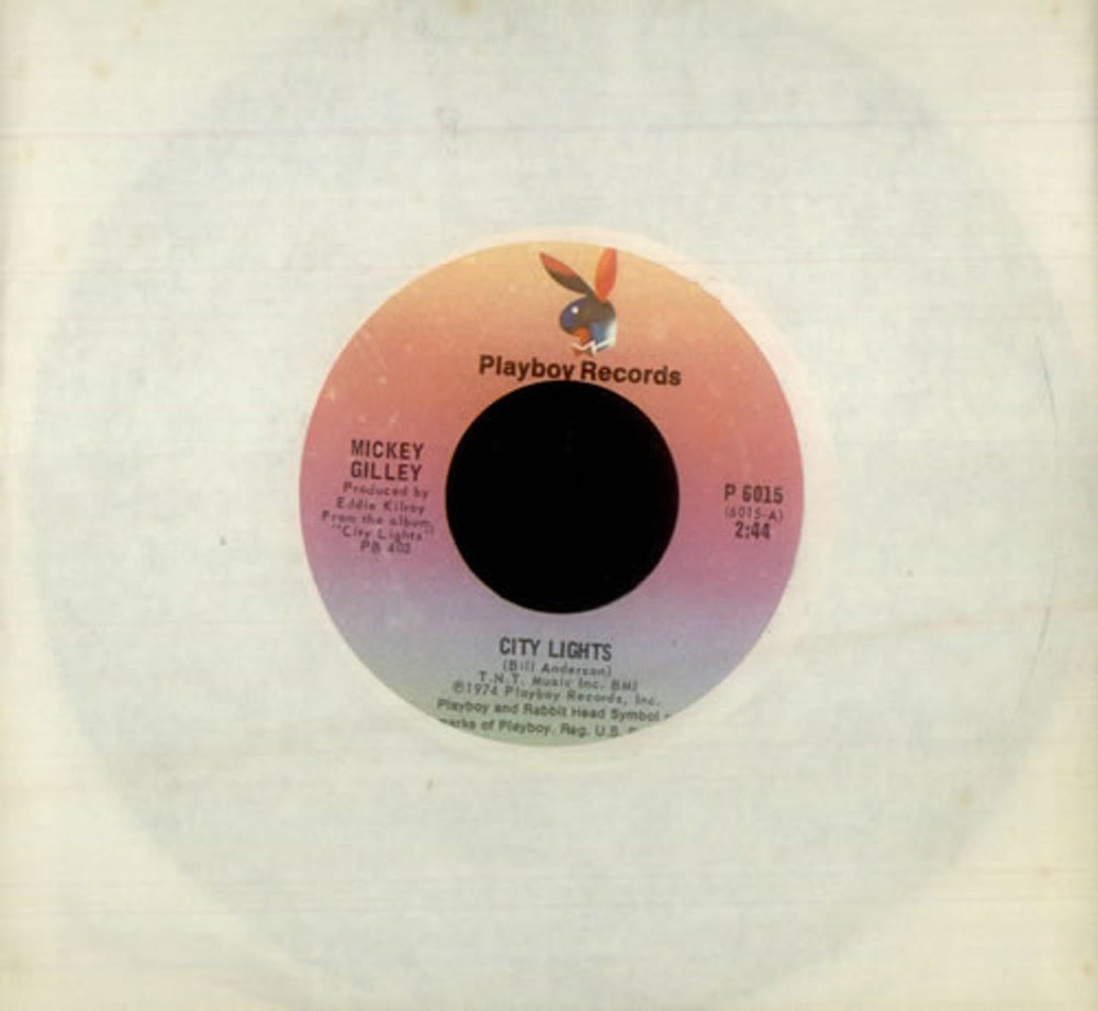 Mickey Gilley City Lights US 7" vinyl single (7 inch record / 45) P6015