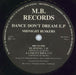 Midnight Buskers Dance Don't Dream EP UK 7" vinyl single (7 inch record / 45) 4IZ07DA783565