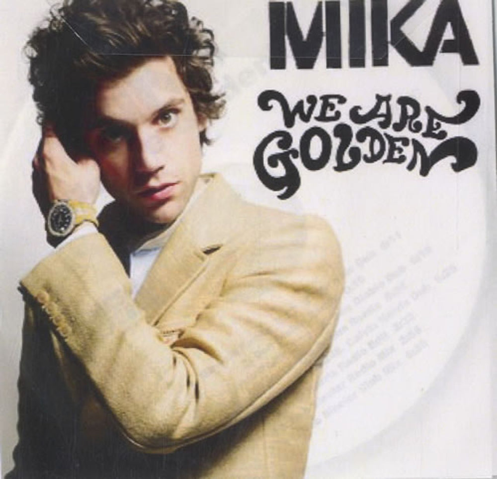 Mika We Are Golden US Promo CD-R acetate CD-R ACETATE