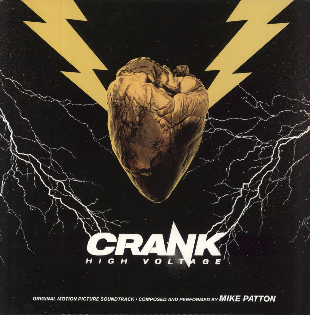 Mike Patton Crank High Voltage (Original Motion Picture Soundtrack) - Black & Yellow Splattered US 2-LP vinyl record set (Double LP Album) ETR060