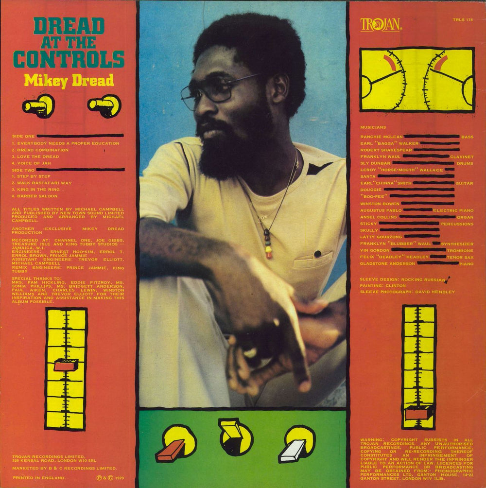 Mikey Dread Dread At The Controls - 1st UK vinyl LP album (LP record)