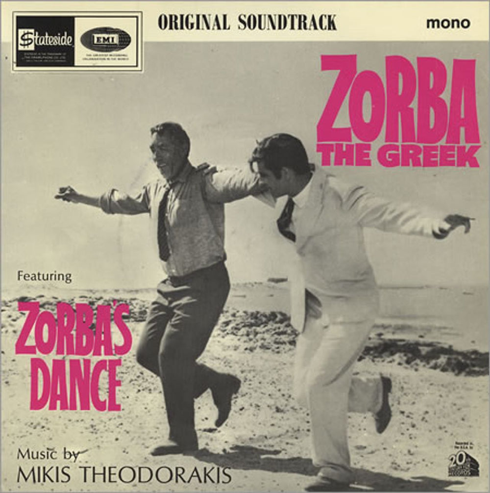 Mikis Theodorakis Zorba The Greek UK 7" vinyl single (7 inch record / 45) SE1035