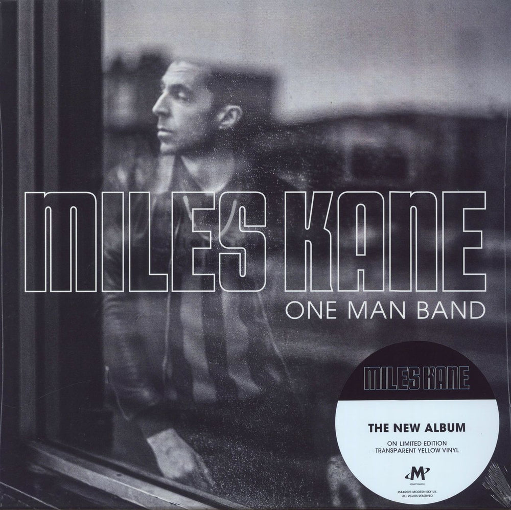 Miles Kane One Man Band - Yellow Vinyl + Autographed Print - Sealed UK vinyl LP album (LP record) M9477UKLP