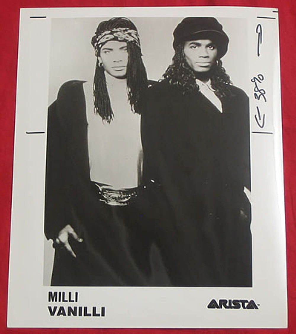 Milli Vanilli Publicity Photograph UK Promo photograph PUBLICITY PHOTO