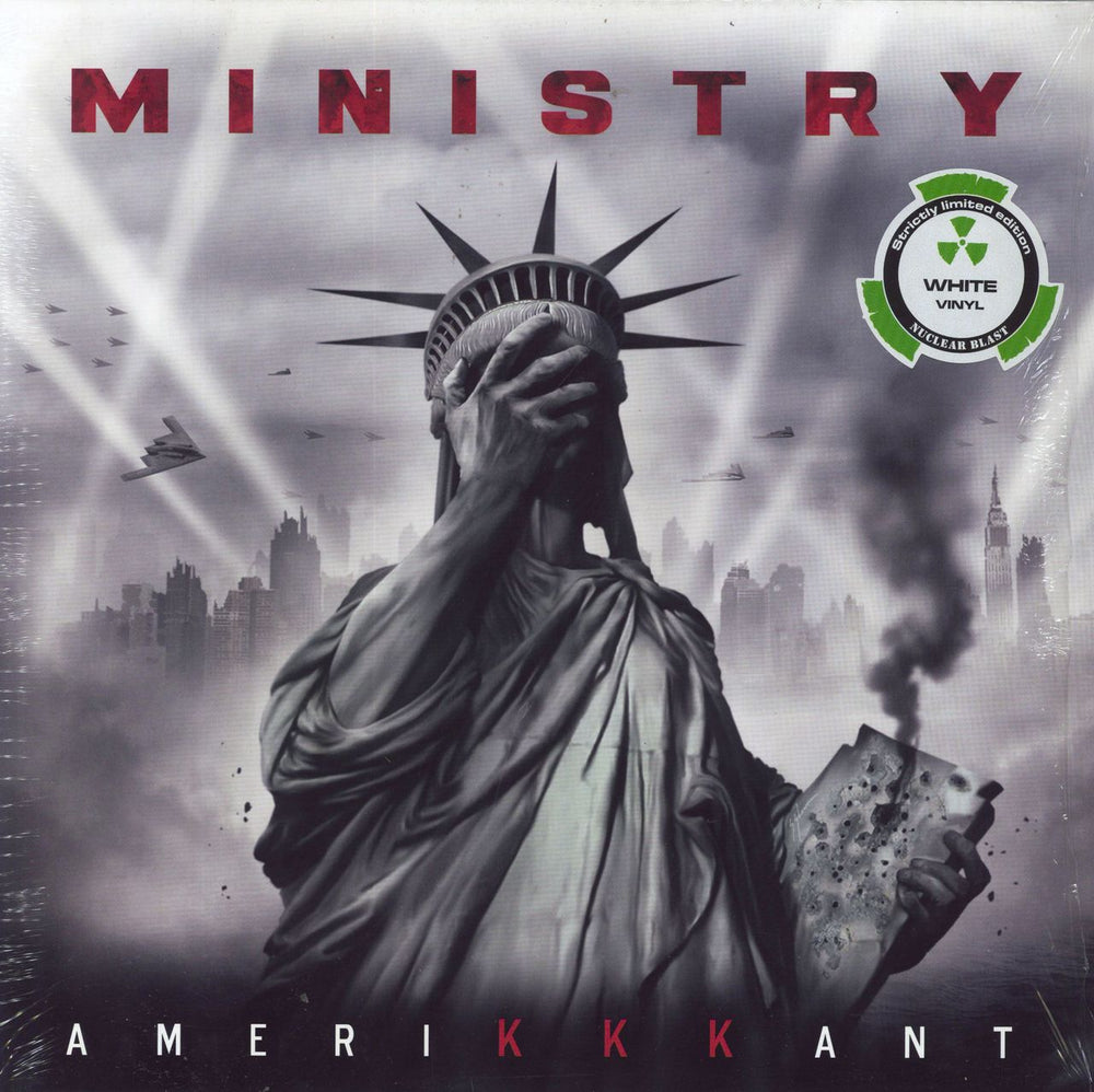 Ministry Amerikkkant - White Vinyl German vinyl LP album (LP record) NB 4275-1