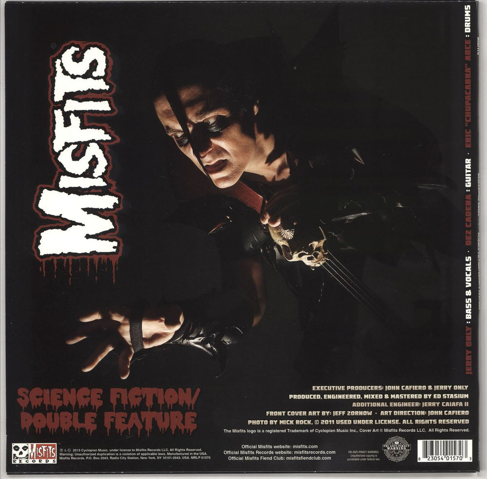 Misfits Descending Angel -  Black With White And Grey Splatter US 12" vinyl single (12 inch record / Maxi-single) MFT12DE722479