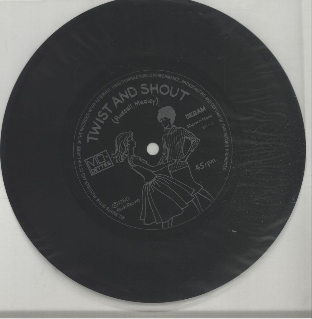 Mo-dettes Paint It Black - Black P/s + Flexi UK 7" vinyl single (7 inch record / 45) DTT07PA116443