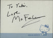 Mo Foster Page From An Autograph Book UK memorabilia AUTOGRAPH