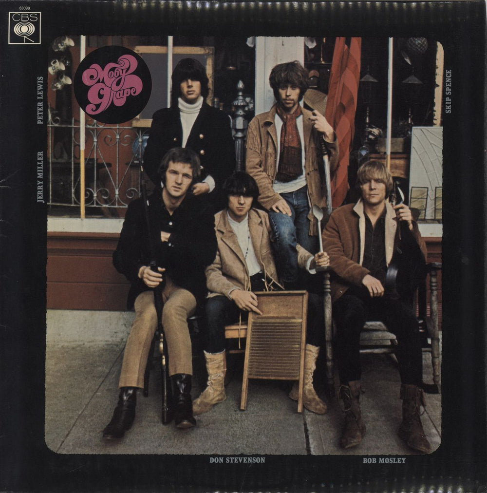 Moby Grape Moby Grape - 1st Stereo - Stamped UK vinyl LP album (LP record) 63090